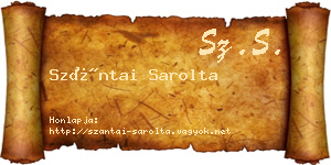 Szántai Sarolta névjegykártya